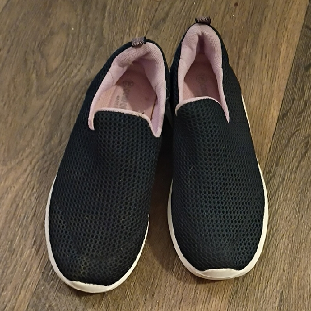 Navy Blue Slip-On Sneakers